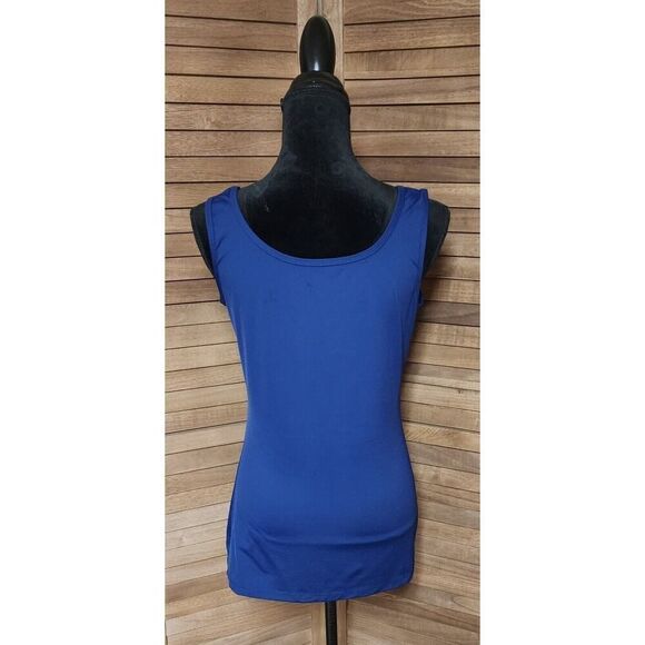 STYLE & CO Womens Smooth Wide Strap Nylon Blue Tank Top Under Cami Size Large - Picture 5 of 7